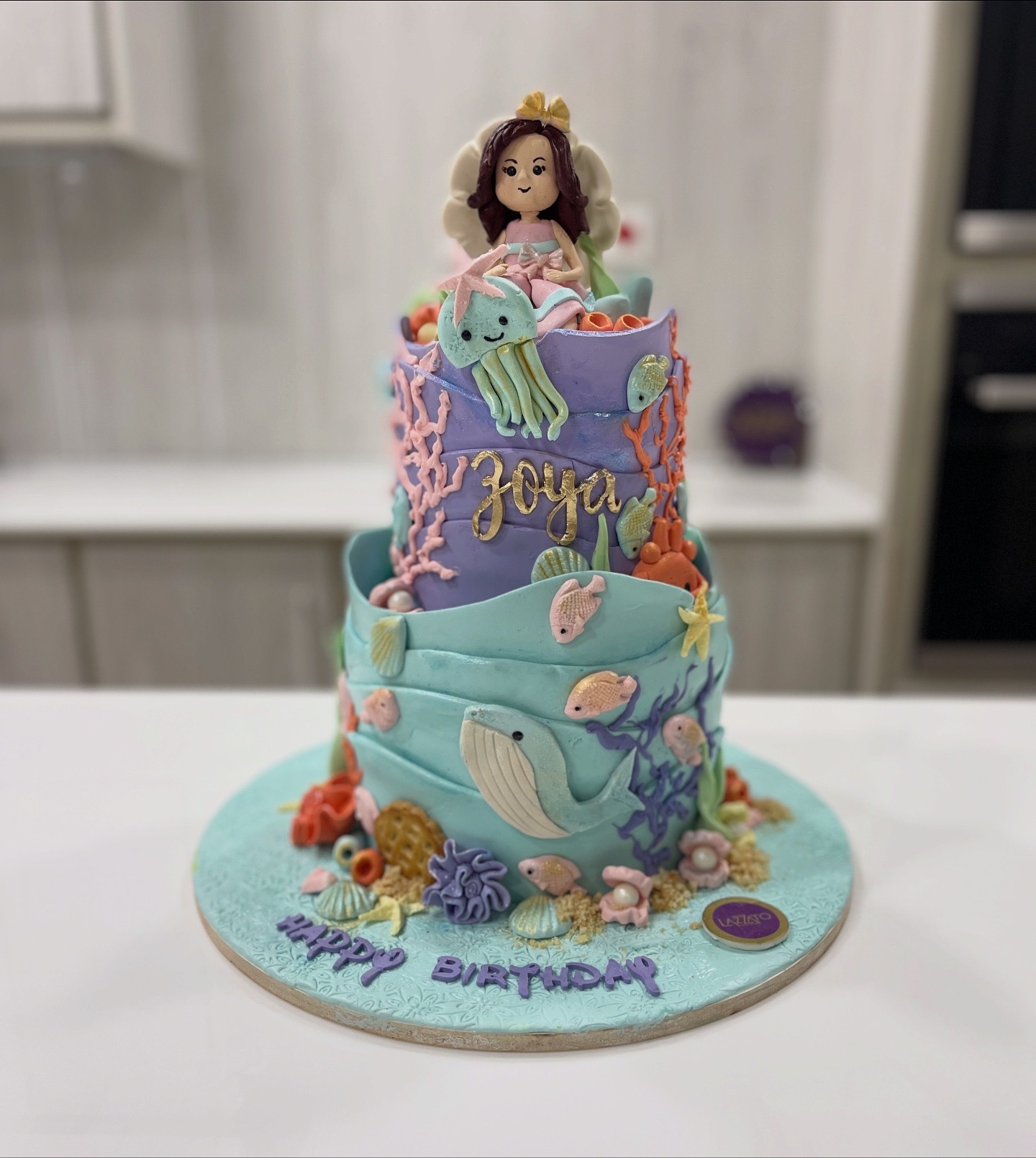 Mermaid 2 Tiers Cake