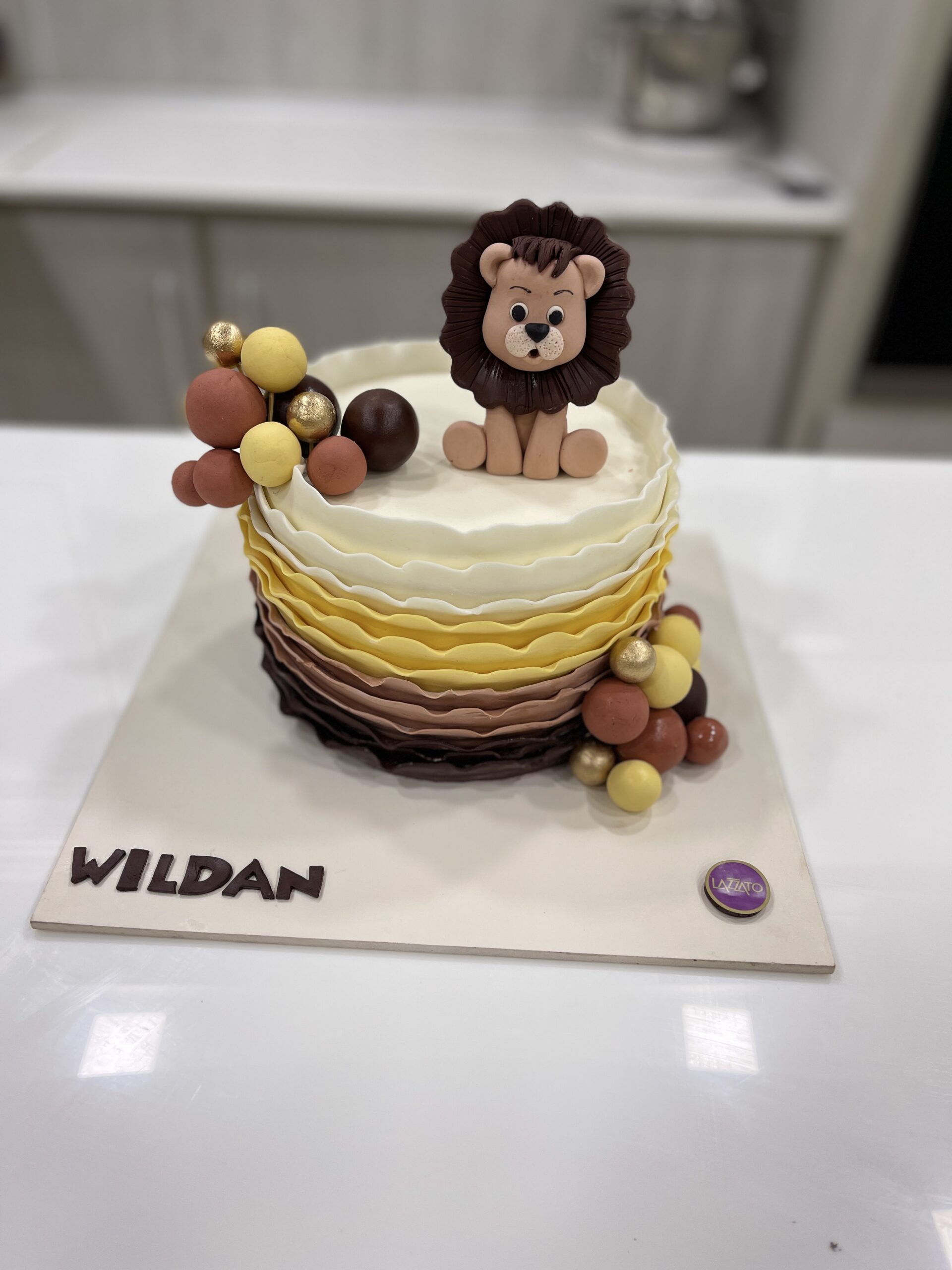 Baby Lion Birthday Cake